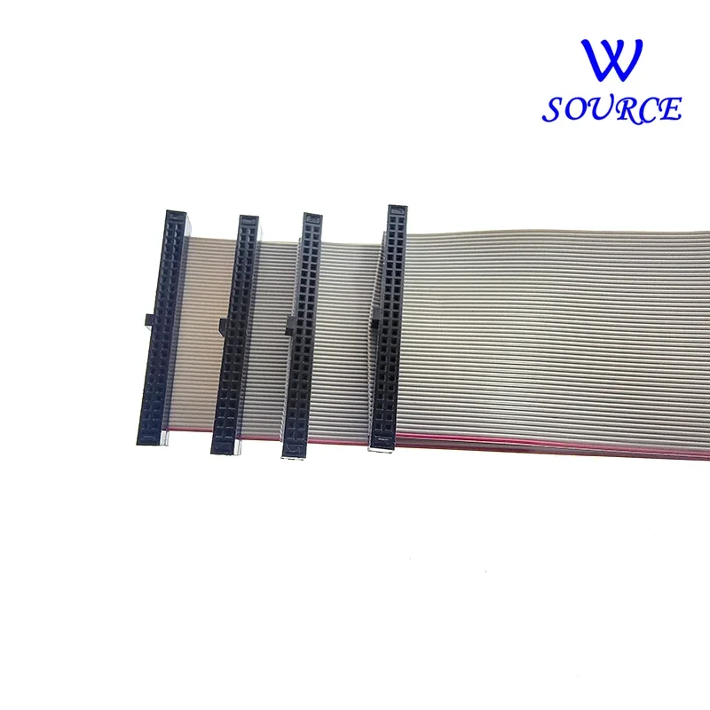 2PCS Gray 20CM Flat Ribbon Data Cable 1.27MM Pitch JTAG ISP Download Cable DC3 IDC Box Header FC6 FC8 FC10 FC14 FC16 20 40 50Pin