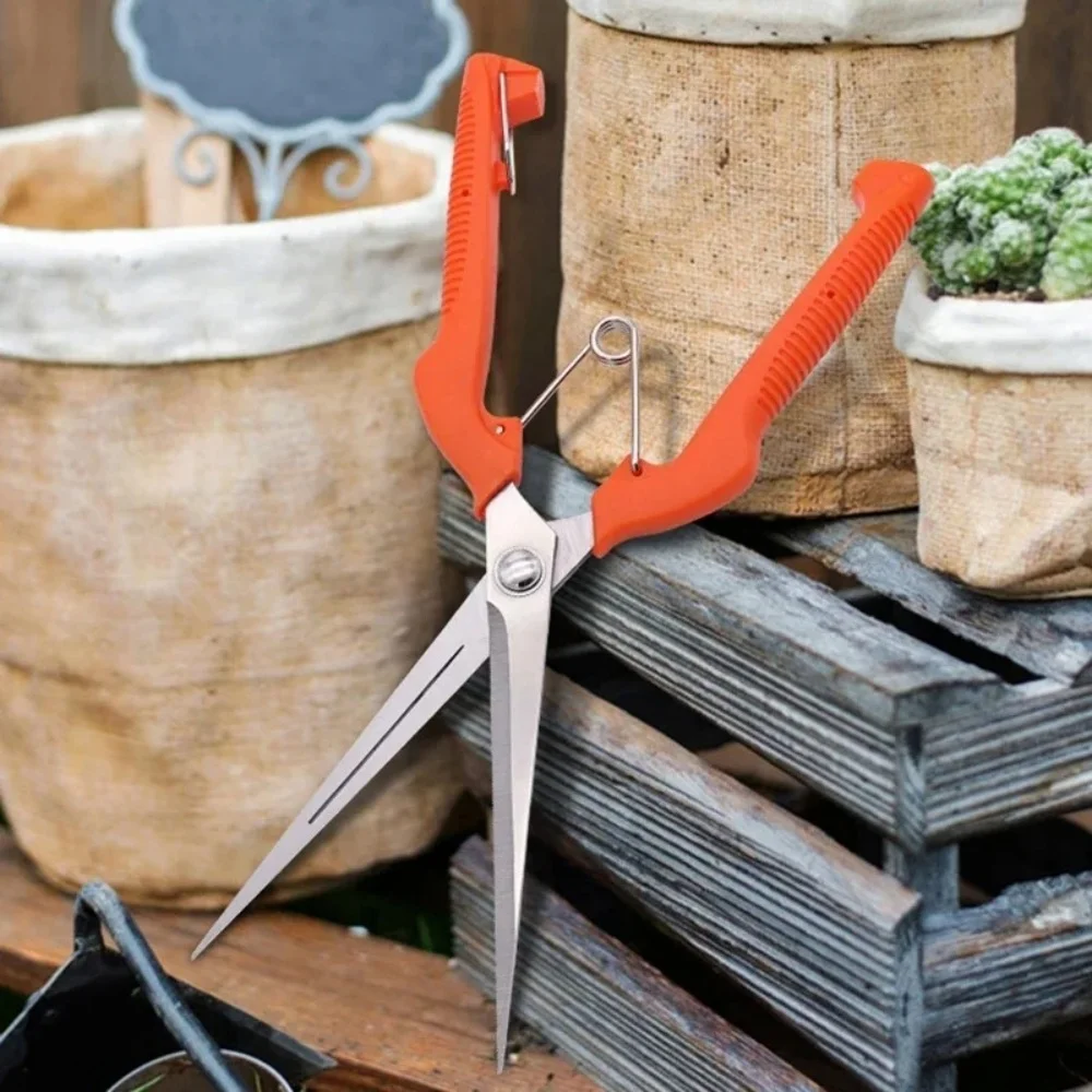Professional Garden Pruning Shears Stainless Steel Bonsai Scissors Portable Fruit Picking Scissors Hand Tools Gardening Tools