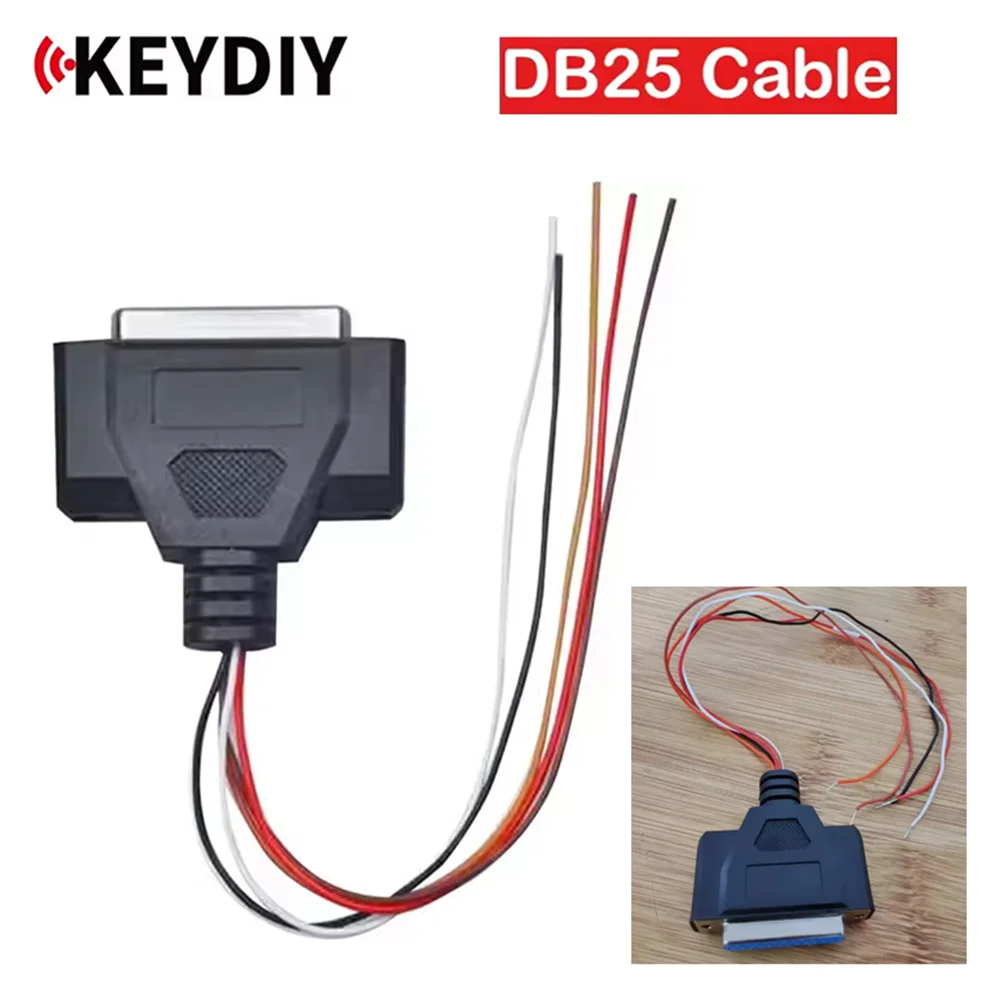 KEYDIY DB25 Key Programming Cable Exclusive For KD-X4 Work On BDC2 BDC3 BCP LCD Keys For VW Audi Porsche Skoda 5C 5D Key Adding