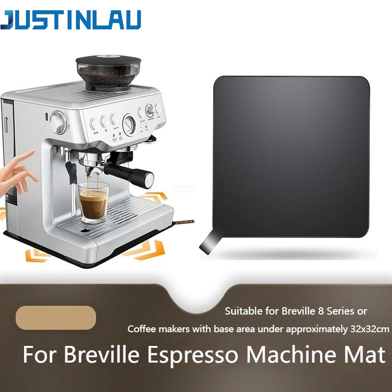 JUSTINLAU for Breville 8 Series Rubber Anti-Sliding Pad Coffee Machine Bottom Pad Countertop Protector Cleaning Accessories