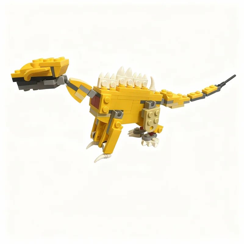 100pcs MOC Creator 3 Crested Spine Drake 1 Model Building Blocks Architecture Toy Christmas Gift Assemble DIY Birthday Creative