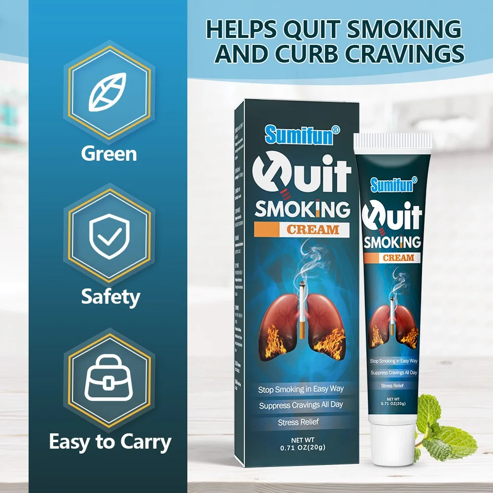 Quit Smoking Cream Anti-Smoking Cream Stop Smoking in Easy Way Suppress Cravings All Day Stress Relief