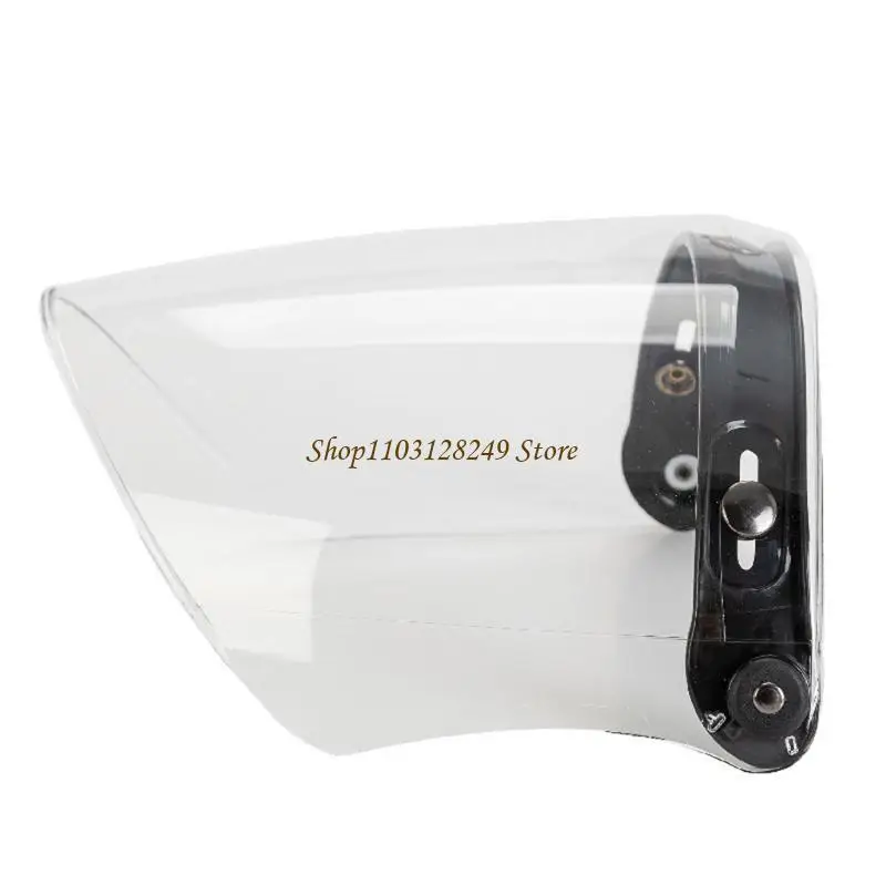 N5KD Universal Helmet Bubble Visor Shield 3-Snap Helmet for Peak Lens Odorless Retro