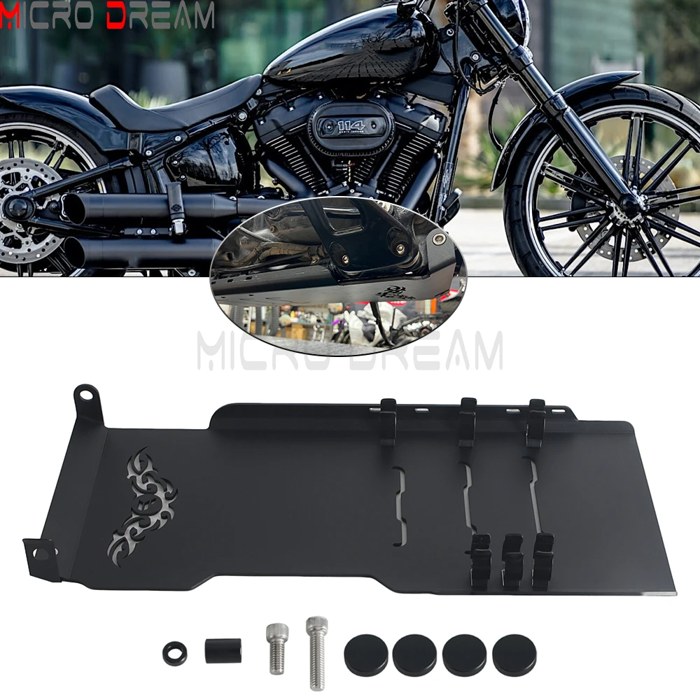 Protector de Chasis y Placa Protectora para Motor de Motocicleta Harley Softail Fat Bob Breakout FXFBS FXBRS Low Rider Slim 18+