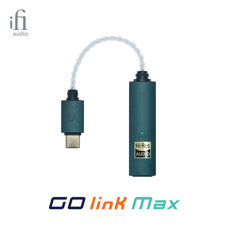 iFi GO link Max المحمولة USB المتوازن DAC مضخم ضوت سماعات الأذن دونغل تعزيز المدى الديناميكي إجمالي تشويه التوافقي فك