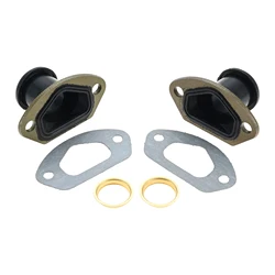 2 Sets Chainsaw Exhaust Intake Manifold 45/52/58 With Ring & Gasket For 45CC/4500 52CC/5200 58CC/5800 Chinese Chainsaw Parts