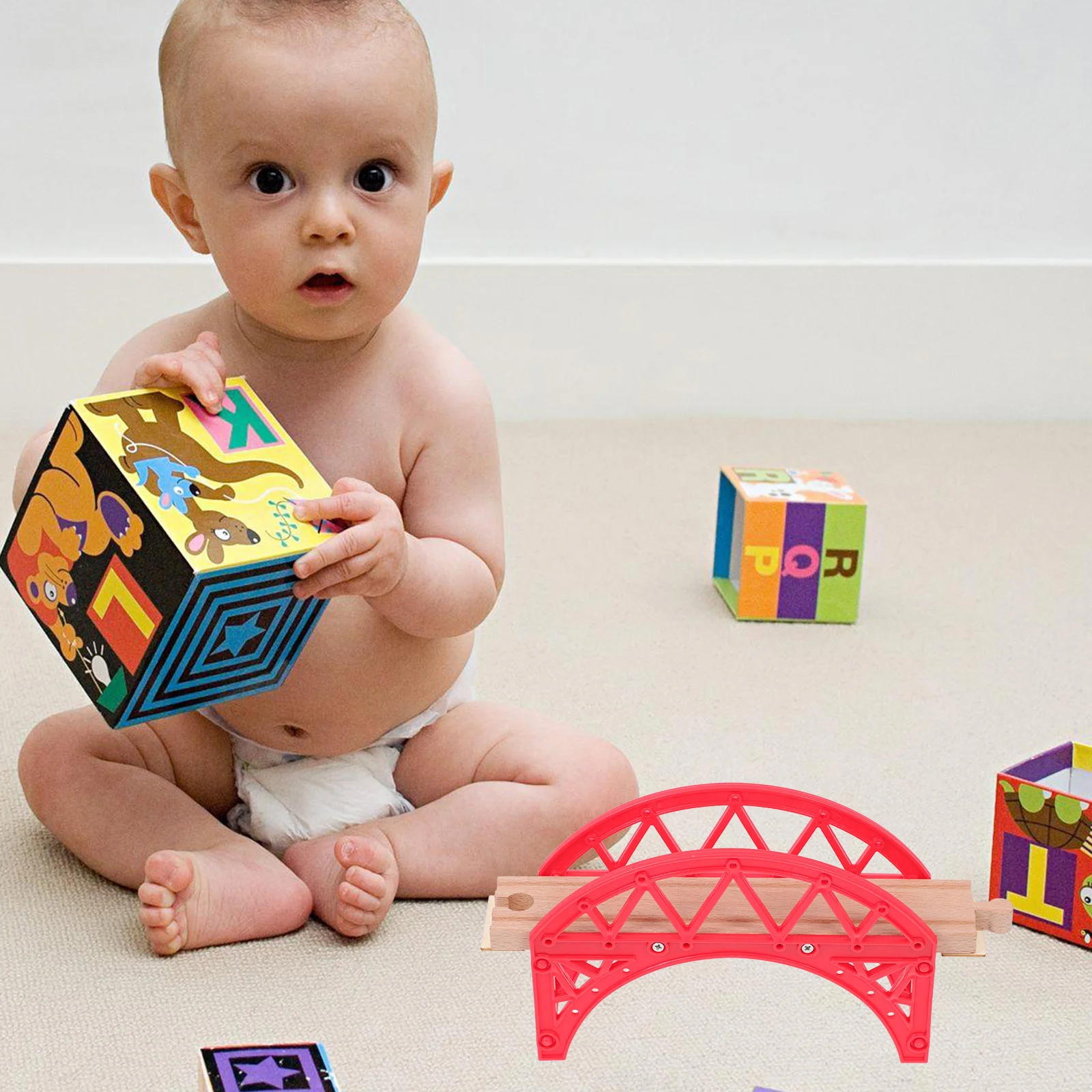 Jouet de scène de train pour enfants, modèle de piste, arc, compétences, rail en vrac, abs leone, jouet nitive