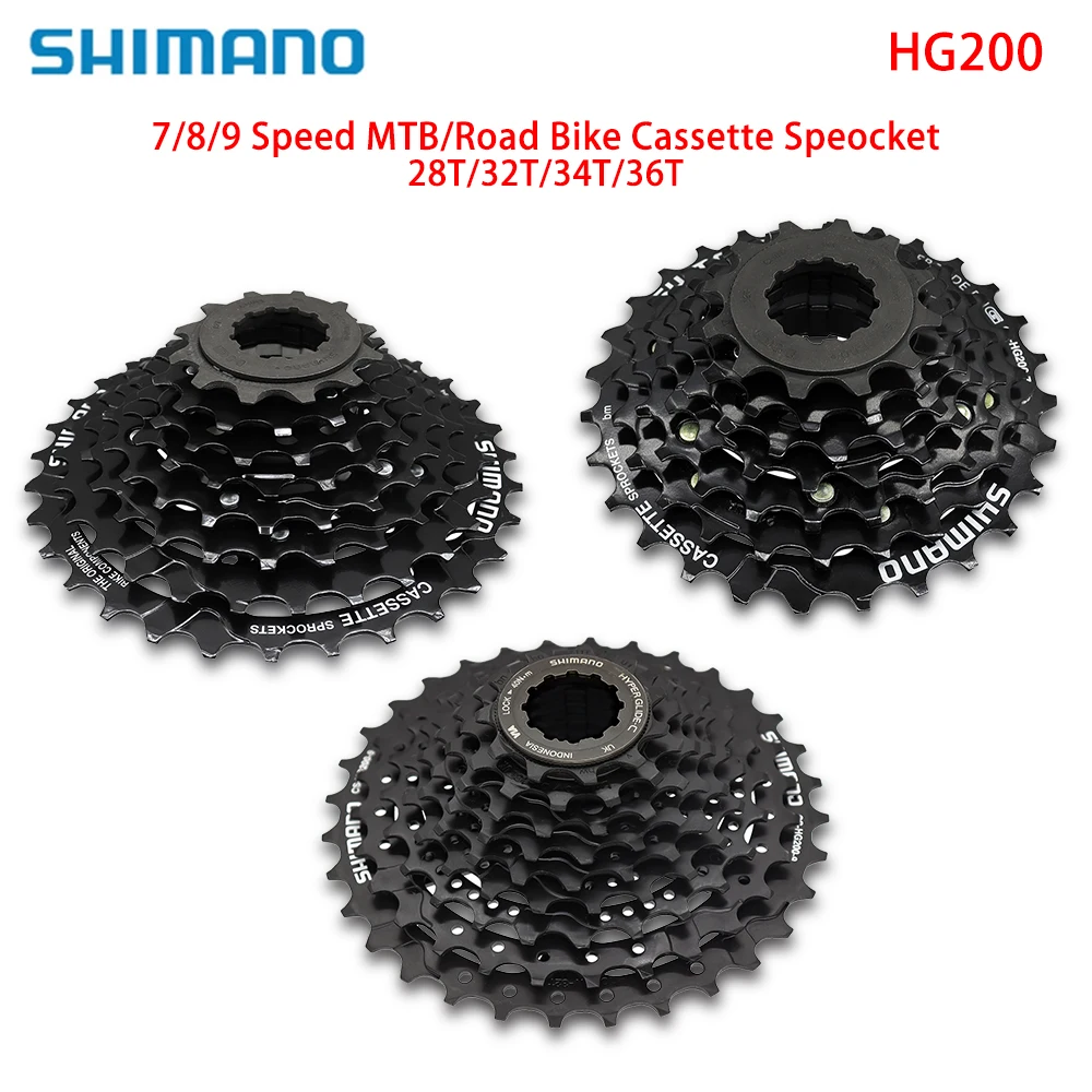 Shimano Tourney TX CS HG200 7S 8S 9S Cassette Sprocket HG MTB Road Bike 7v 8v 9v 28T 32T 34T 36T K7 MTB Freewheel Bicycle Parts