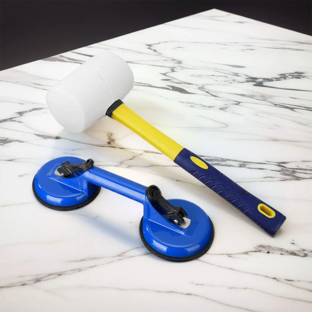 

Floor Fixer Tool Include Suction Cup and Mallet Rubber Mallet Hammer Can't Use on Scraped Surface Floor