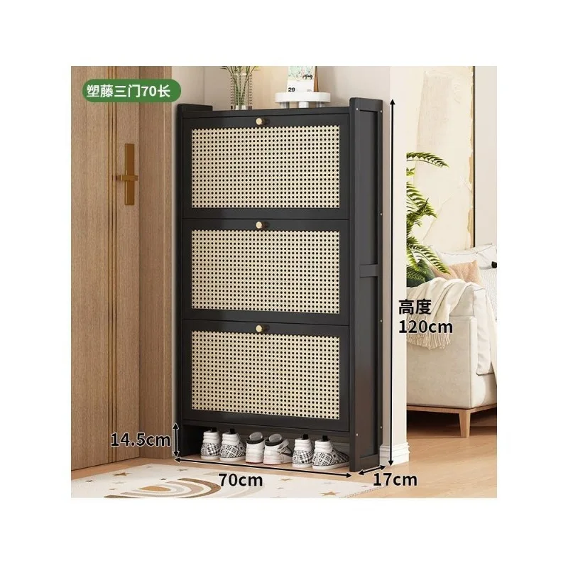ultra-thin shoe rack, home door tipping bucket shoe cabinet, home entrance cabinet, integrated simple and large-capacity shoe