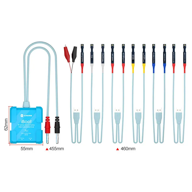 

SUNSHINE iBoot A-IP17 IP Mobile Phone Series Power Cable for Phone 8-17PM Series Smart Anti-burn Sustainable Expansion Testcable