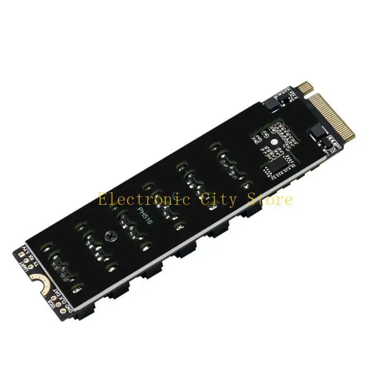 Đối với thẻ chuyển đổi thẻ bộ điều hợp M.2 sang SATA3.0 với 6 cổng SATA3.0 ASM1166 Chip HU8D