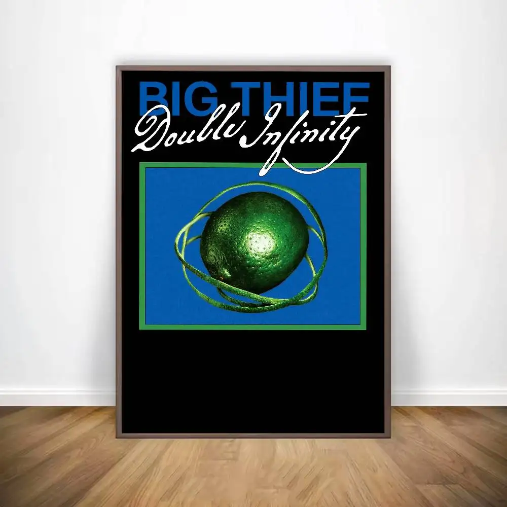 B-Big Thief Band Double Infinity ملصق معرض يطبع ذاتية اللصق ديكور المنزل الديكور صور مطبوعة للحوائط ملصق غرفة المعيشة