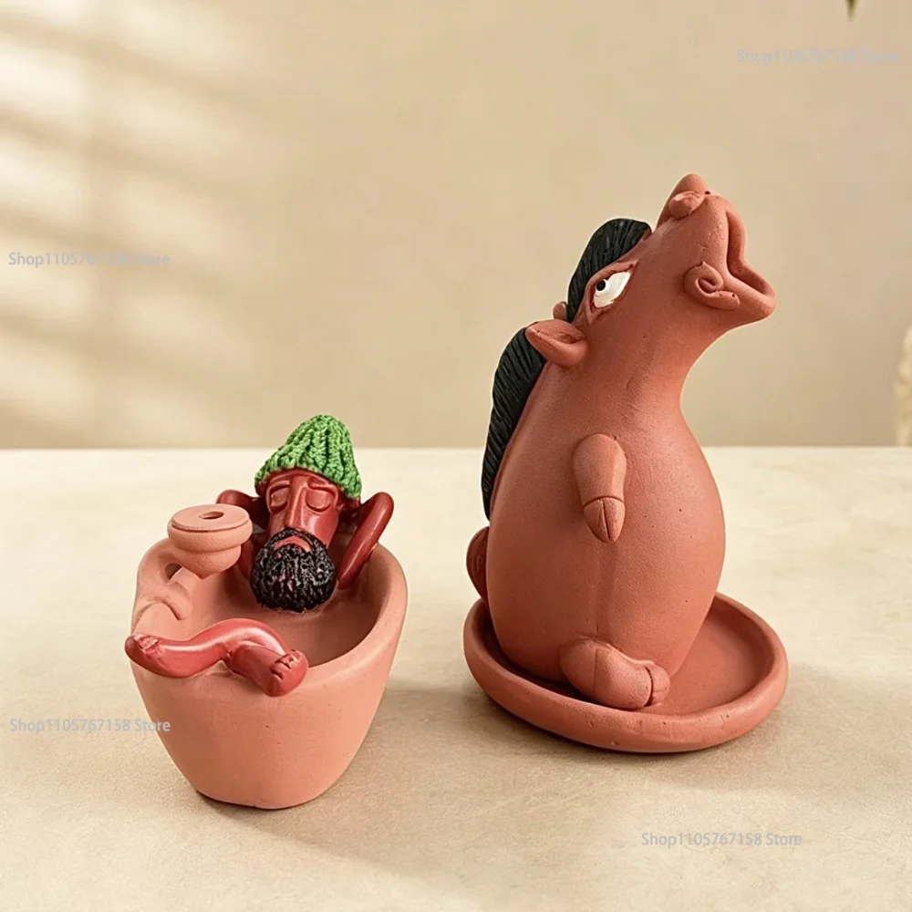 Funny Incense Burner Bathing Fragrant Weng Resin Burner Diffuser Stress Relief Aromatic Desktop Item Relaxing Home Decor