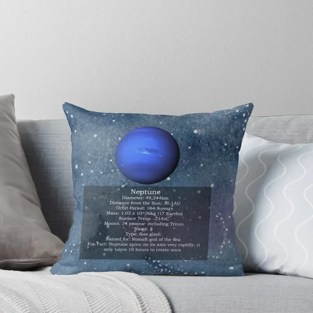 Planet: Neptune Throw Pillow christmas cushions covers christmas ornaments 2025 Cushions For Children pillow