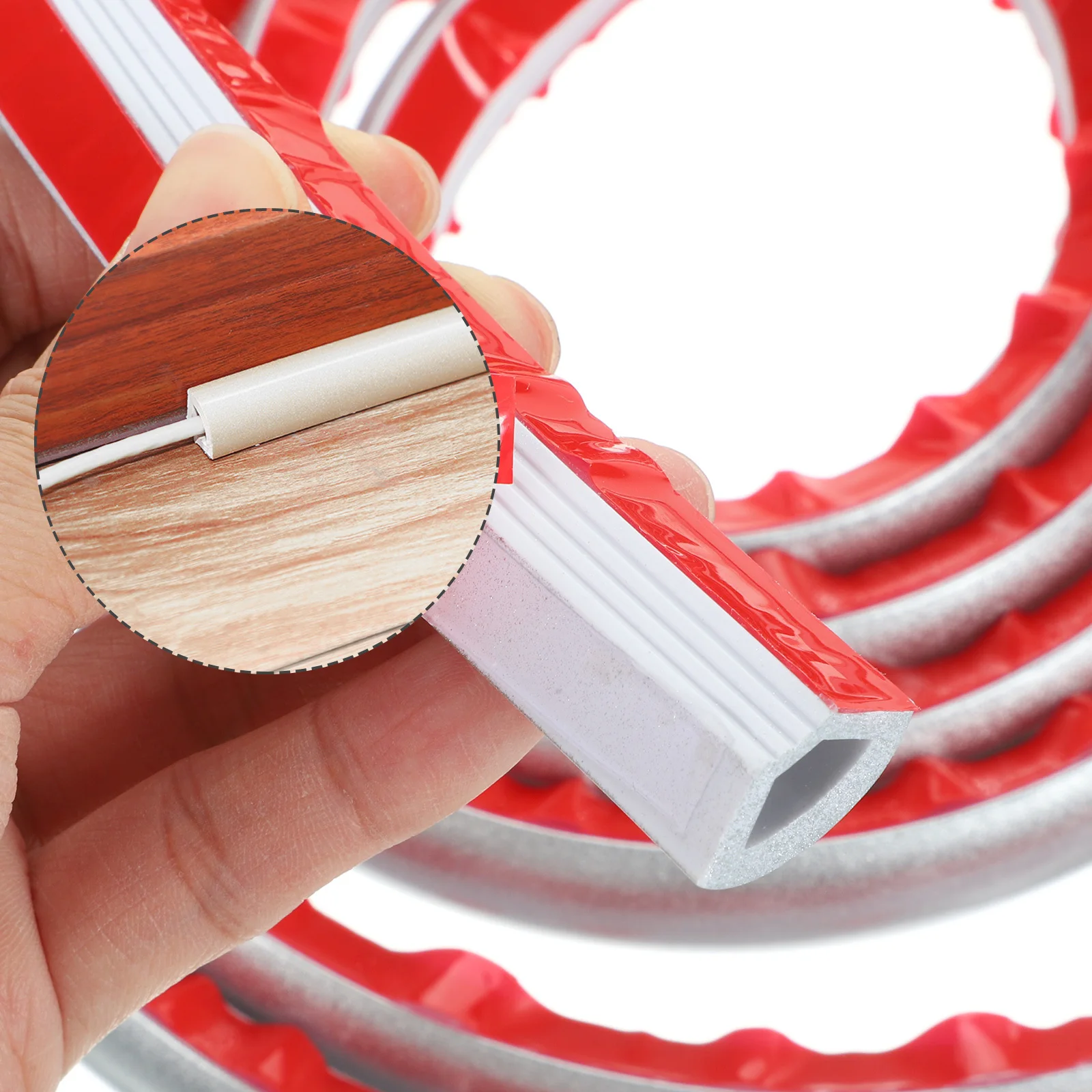 

Self Adhesive Flexible Peel and Stick Wall Trim Caulk Strip Corner Molding Trim for Wall Edge Cabinet Tile Edge