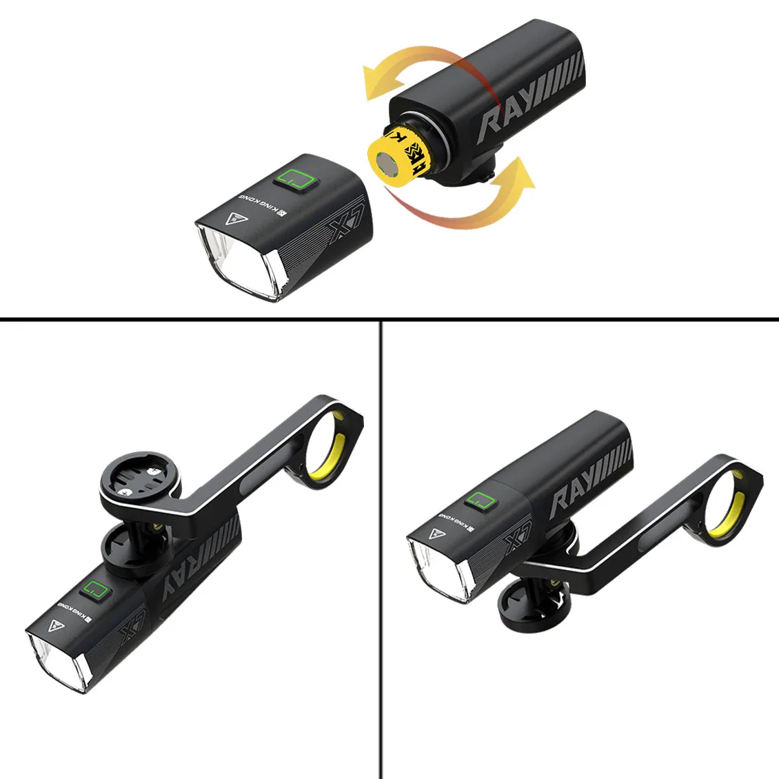 USB Rechargeable LED Bicycle Light, MTB Front Lamp, Headlight, Aluminum Flashlight, Bike Riding Equipment, 1000LM Bikes Headligh