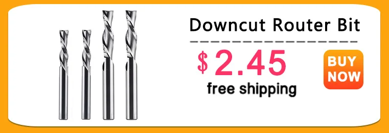 1PC Woodwork Milling Cutter UP & DOWN Cut 2 Flutes Spiral Carbide Milling Tool Router Compression Wood End Mill Cutter Bits