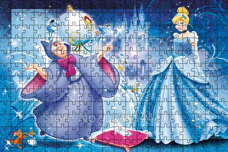 Disney Prinzessin Aschenputtel Puzzle Cartoon Animation/Stück Papier Holz Puzzles Erwachsenen Dekompression Spielzeug