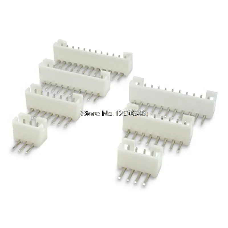 JST PH 2.0 2P 3P 4P 5P 6P 7P 8P 9P 10P 11P 12 pin Header 2.0mm male material PH2.0 2mm Connectors Leads PH-A straight pins