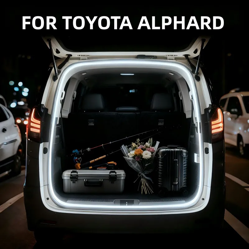 

For TOYOTA ALPHARD VELLFIRE 20/30/40 SERIES brightness trunk lighting ambient light interior decoration LED Rear Trunk Light Bar