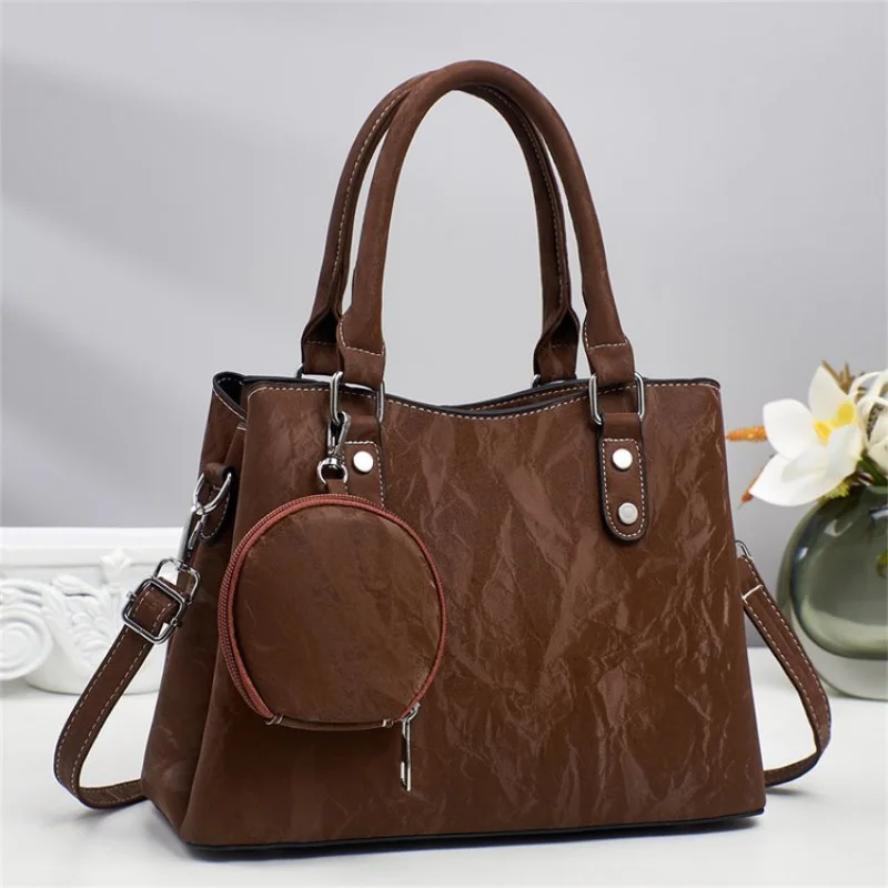 

Женская сумка-мессенджер из высококачественной кожи - элегантная сумка через плечо и через плечо для модных дам