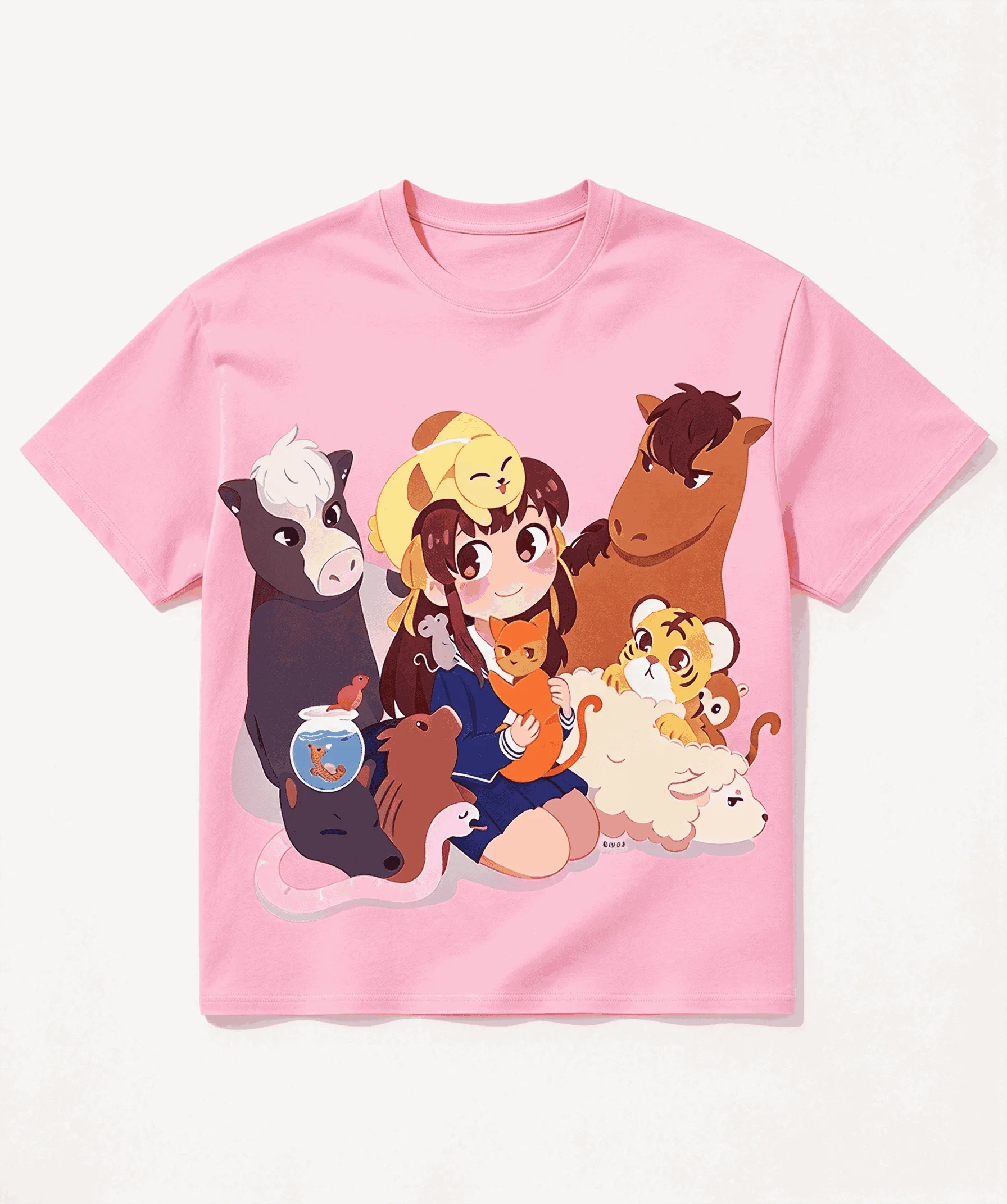 Fruits Basket Oversized Unisex Anime Lover Print T-shirts for Men Women Fashion Streetwear Trendy Cotton Vintage hot product tee