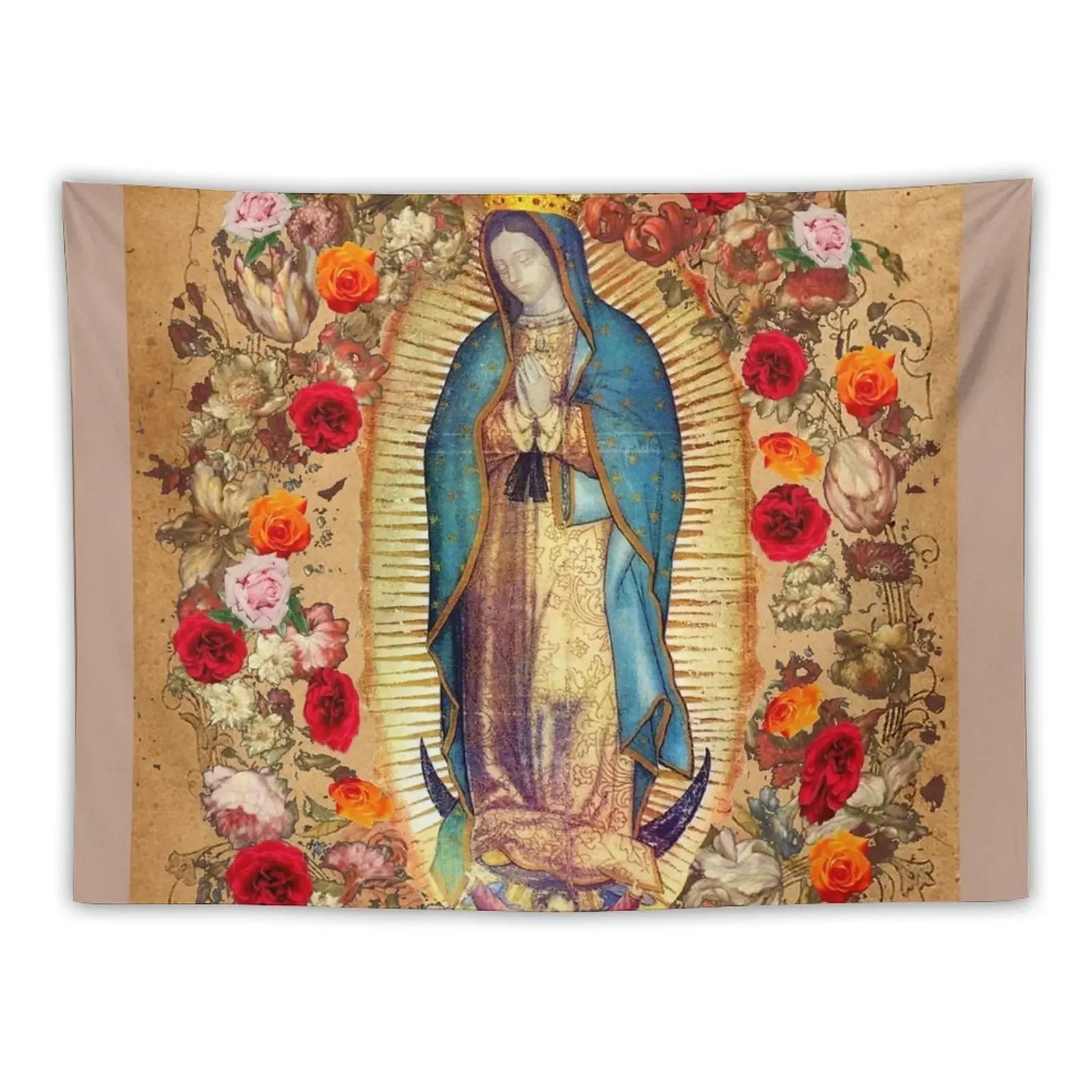 

Our Lady of Guadalupe Virgin Mary Catholic Mexico Tapestry Things To The Room Aesthetic Room Decorations Tapestry