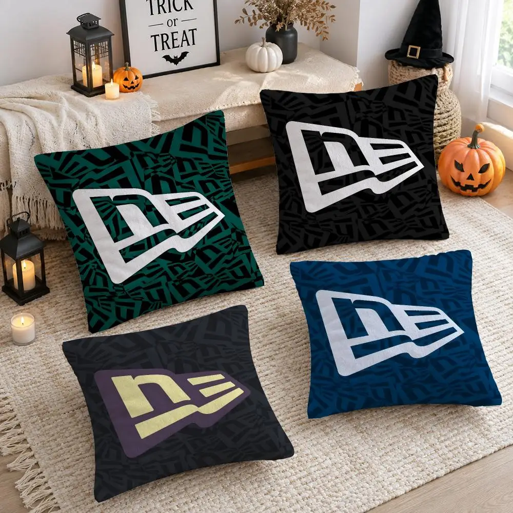 Fashion Logo N-NewS E-EraS Cushion Cover Plush Decorative Pillow Case With Hidden Zipper Cutecore Room Decor For Home
