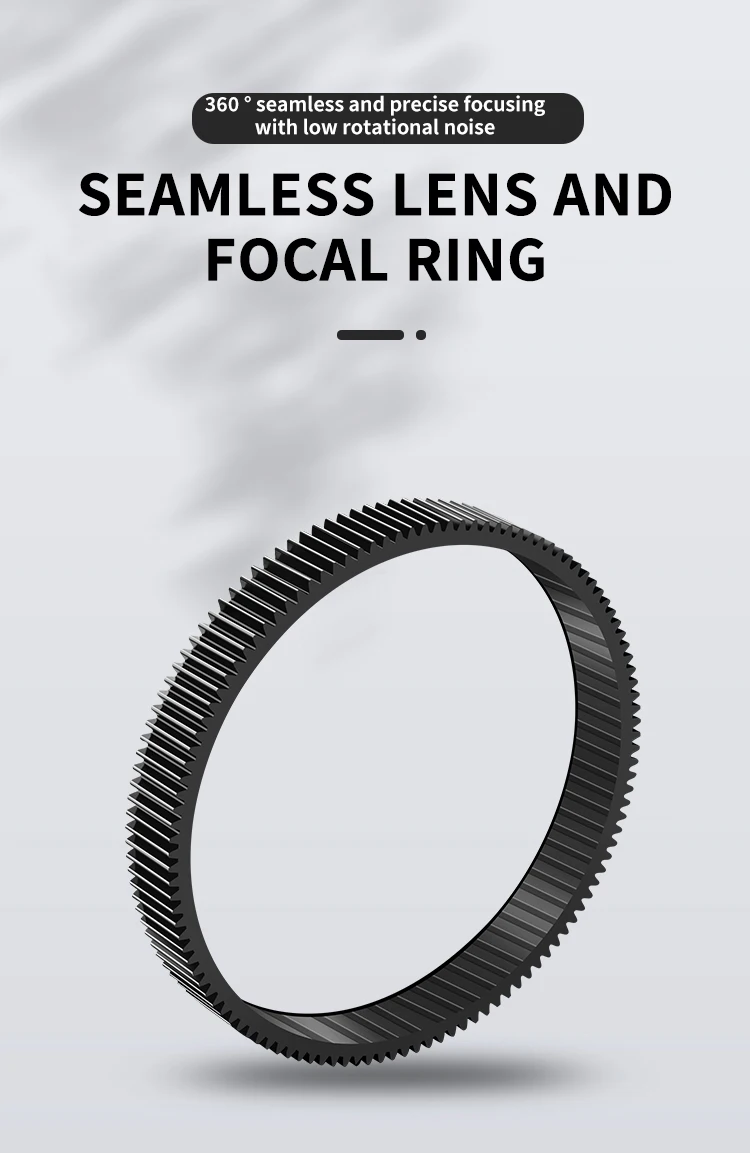 Nahtloser Fokus-Zahnradring, 360-Grad-Drehung, Follow-Focus-Ring, 46 mm–80 mm, für SLR DSLR-Kamera-Zubehör für SONY CANON NIKON Kamera – Detail 1