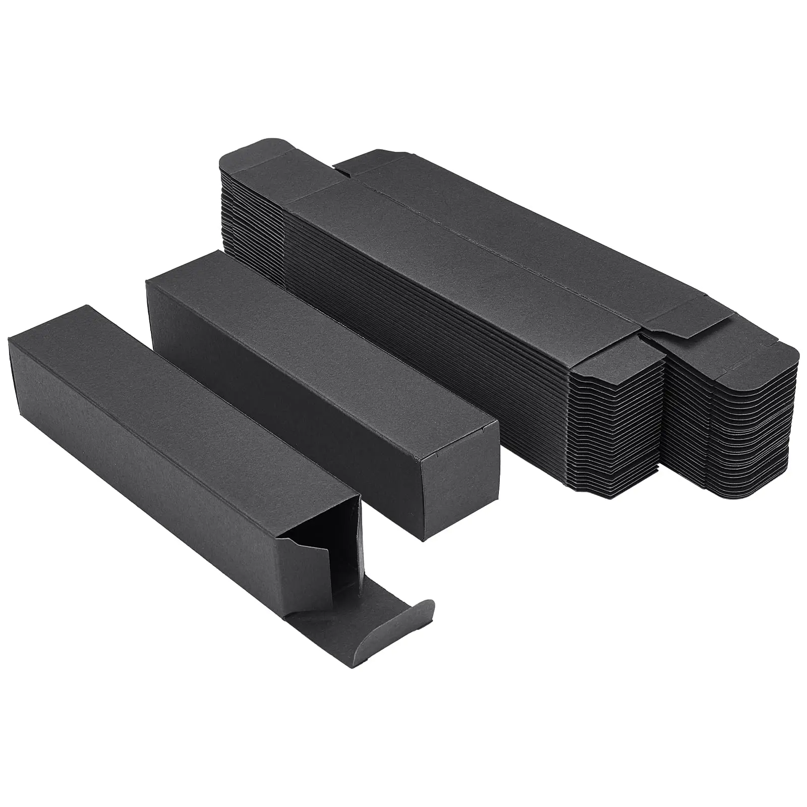 100pcs White Black Kraft Paper Tube Cardboard Boxes Essential oil bottle packaging box Blank Cosmetic Storage Box
