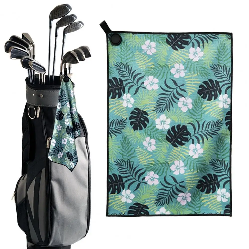 Magnetic Golf Towel for Clubs Easy Pick-up Golf Towel Magnet Microfiber Waffle Golf Towel with Strong Magnet for Bags Printed