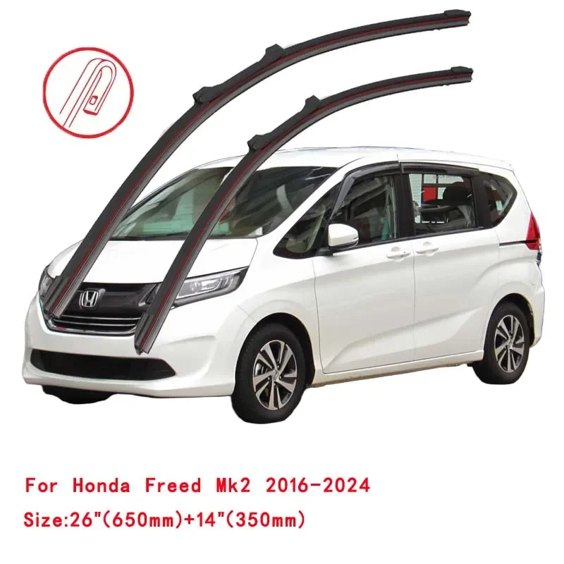 

For Honda Freed Mk1 Mk2 GB GP 2008-2024 Car Windshield Wiper Blade Front Windscreen Brushes Washer Accessories Window Cleaning
