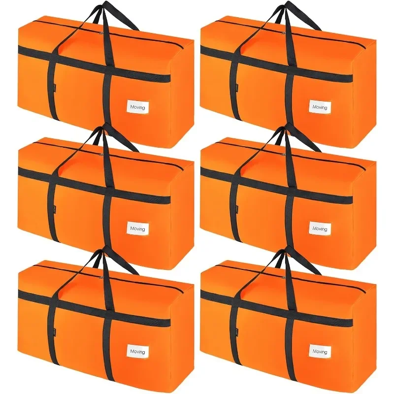 

6 Pack Moving Bags Heavy Duty Extra Large 90L, College Packing Bags for Moving Clothes, Moving Supplies & Boxes