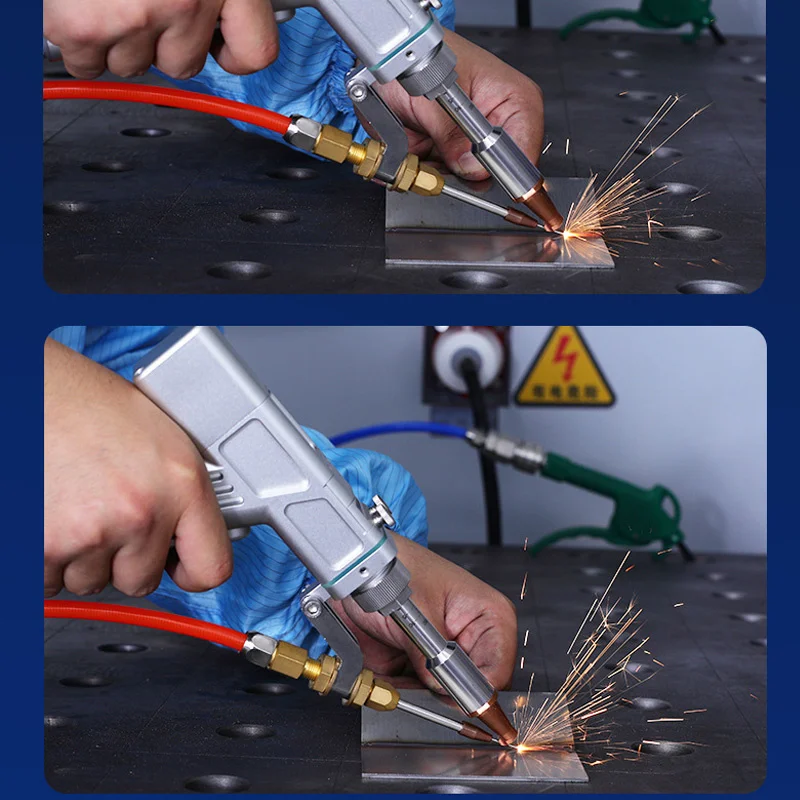 

Ручной лазерный сварочный аппарат Fincm 1500W 2000W 3000W для алюминия, портативный волоконный лазерный сварочный аппарат