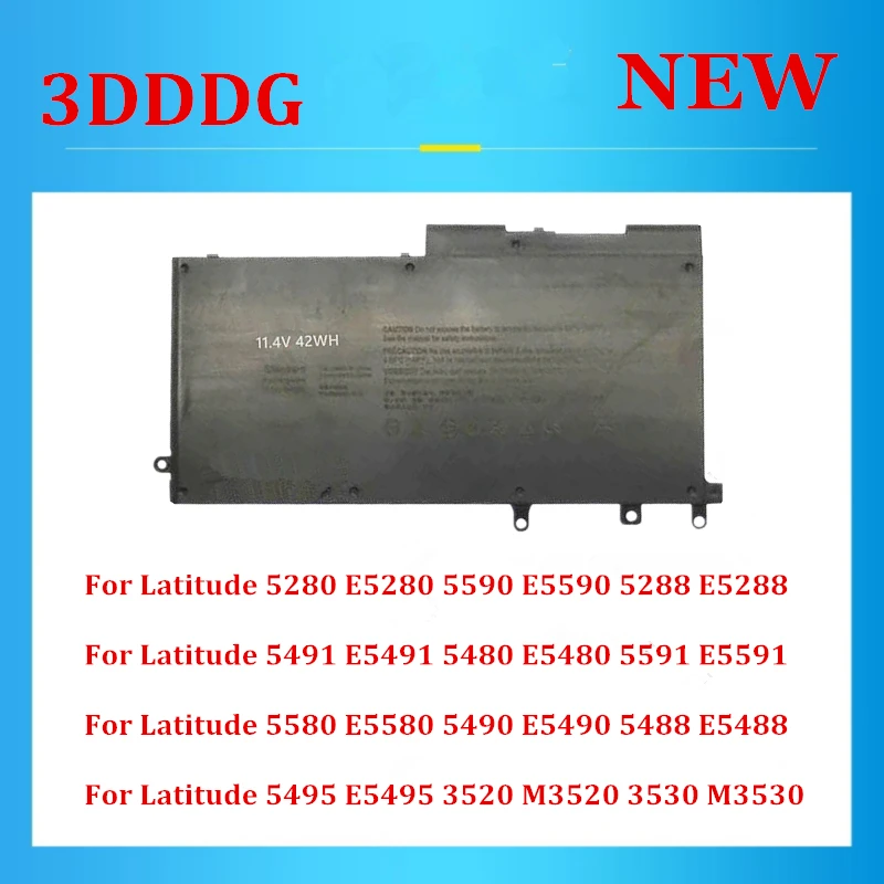 

3DDDG 080JT9 80JT9 03VC9Y 3VC9Y Laptop Battery For Dell 5488 E5488 3520 M3520 3530 M3530