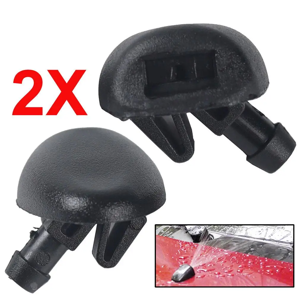 2pcs Front Windshield Wiper Washer Jet Nozzle 6438J2 6438E6 6438AV 6438W2 6438Z1 For Peugeot 407 2003-2010 Hood Sprayer Nozzles