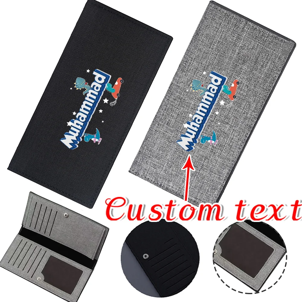 

Customize Any Name Wallet Simple Durable Multifunctional Storage Bag High-quality Wallet Fashionable Pattern