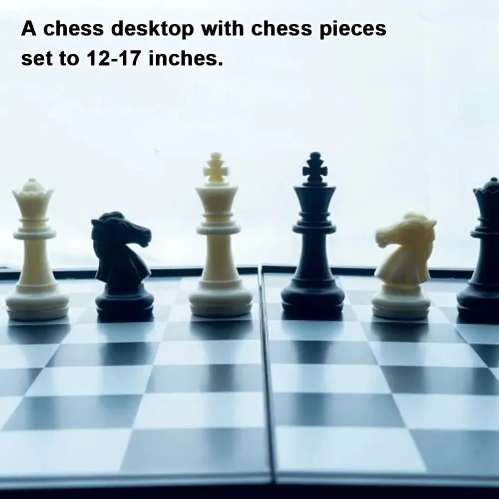 

Набор шахмат Стэнтон, 32 фигуры, черно-белые, стандартные, из пластика, для обучения и турниров