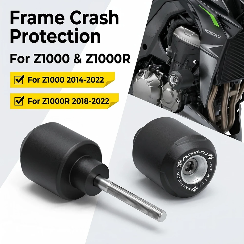 For Kawasaki Z1000 / Z1000R 2018-2022 Frame Crash Pad Engine Stator Sliders Protector Motorcycle Frame Sliders Accessories