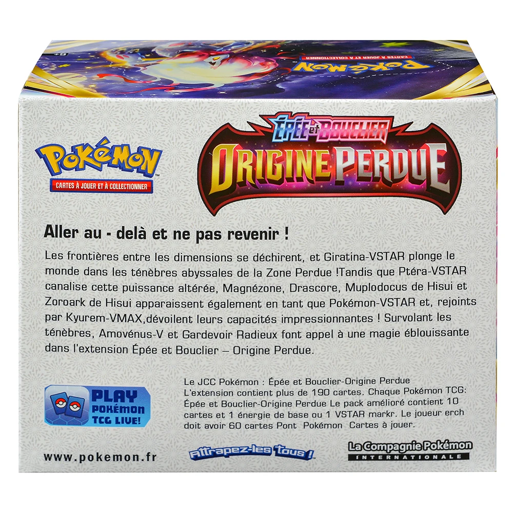 360Pcs French Pokémon TCG:  360 ORIGINE PERDUE Box Pokemon Cards 36 Pack Box