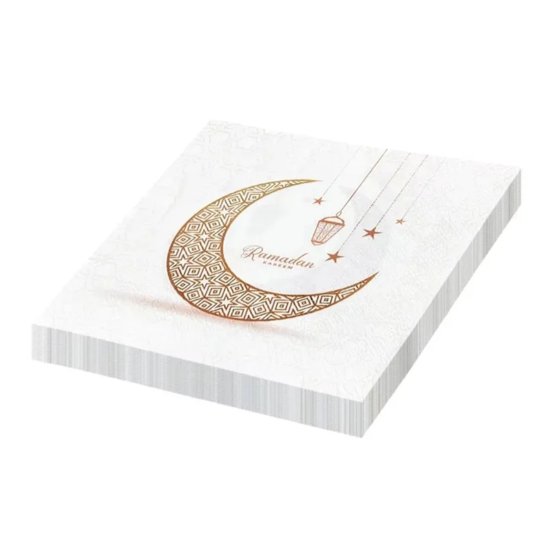 ABWR-120PCS RAMADAN Napkin Dinner Table Napkins Paper Disposable Safe Fragrant Free Soft Mouth Wiping Tissue