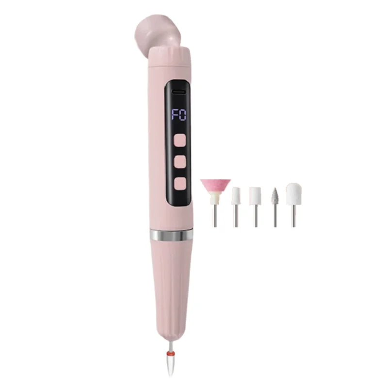 B07B-Electric 5-In-1 Nail Polish Grinder Electric Nail Drill Kit With U V Nail Lamp For Home And Salon Use
