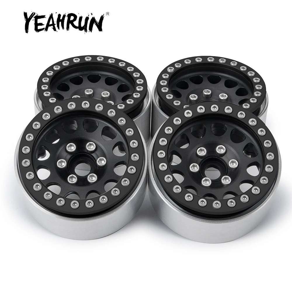 

YEAHRUN 1.9 inch Beadlock Aluminum Alloy Wheel Rims Hubs 30mm for Axial SCX10 D90 TRX-4 1/10 RC Crawler Car Model Upgrade Parts