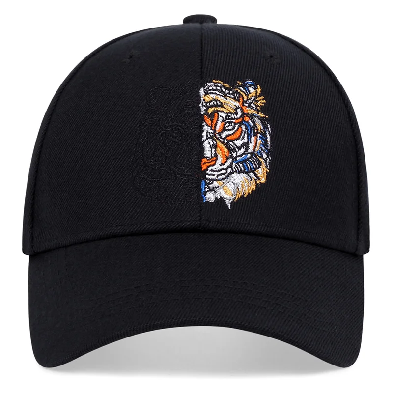 Baseball Cap For Men And Women Fashion Tiger Head Embroidery Snapback Hat Hip Hop Caps Summer Visors Sun Cap