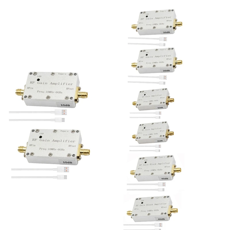 

2PCS 10M-6Ghz RF Gain Amplifier 433M 1.2G 1.5G 2.4G 5.8G Receiving Amplifier Module RF Gain Amplifier