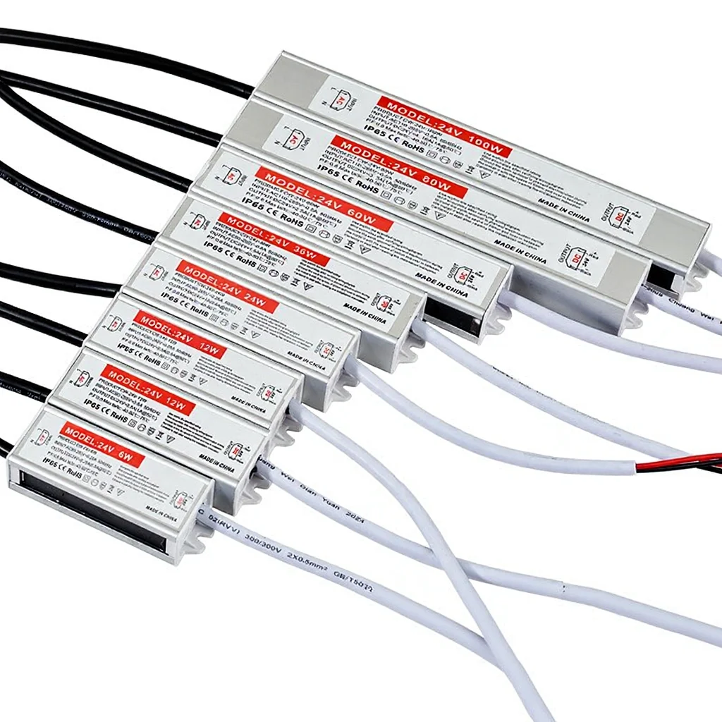 Factory-Direct IP67 Waterproof AC-DC Switching Power Supply 12V 24V 100W for Outdoor LED Strip Lighting,Camera, Security System