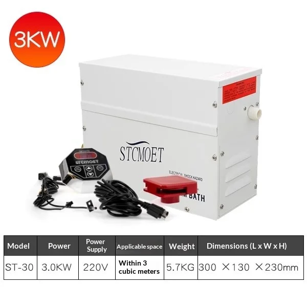 ST-3/4.5/6/9KW 220V Stoomgenerator Thuis Stoom Maker Machine Sauna Bad SPA Stoomdouche Digitale Controller Mist Making Machine - afbeelding 1