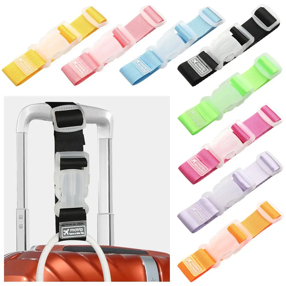 Adjustable Nylon Lock Travel Luggage Straps Belt Protective Travel Accessories Suitcase Packing Belt Hanging Buckle