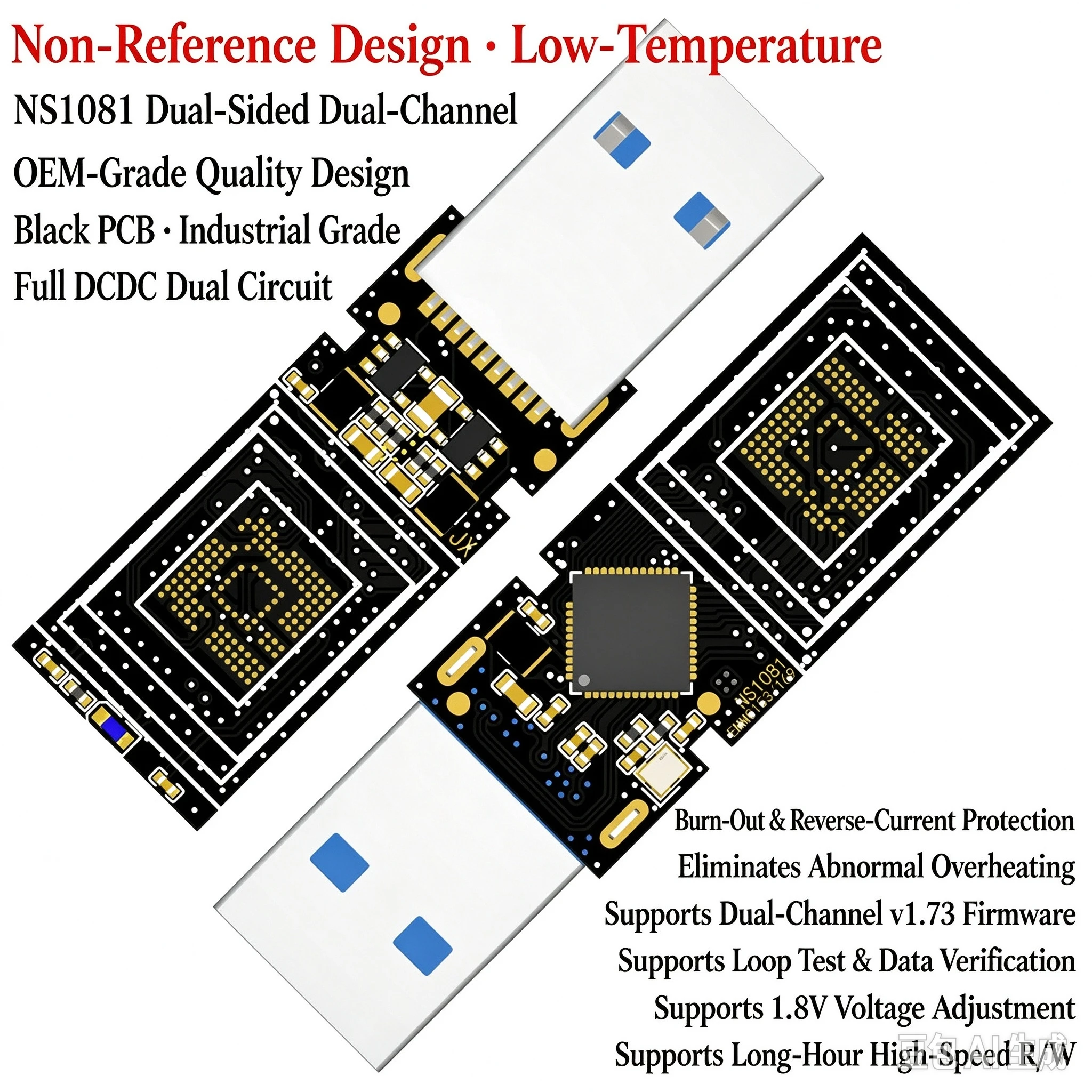 PCIE NVME Expansion Card Riser 128Gbps PCIE5.0 X4/X8/X16 to M.2 M Key NVME SSD Adapter Supports 2230 2242 2260 2280 M.2 NVME SSD